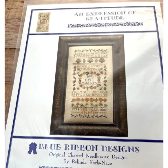 An Expression Of Gratitude Cross-Stitch Pattern By Blue Ribbon Designs - Picture 2 of 3